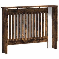 vidaXL Καπάκι Καλοριφέρ Καπνιστό Δρύς 112 x 19 x 81,5 cm-thumb-5
