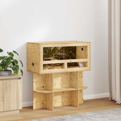 vidaXL Terrarium Καφέ 80 x 40 x 40 cm OSB