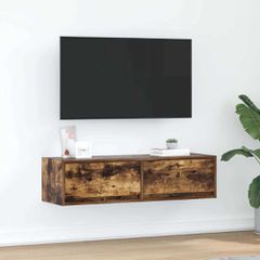 vidaXL Ντουλάπι TV 100 x 31 x 25,5 εκ. Καπνιστή δρυς