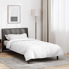 vidaXL Κουβέρτα 2 σε 1 Λευκό 135 x 200 cm Φτερό