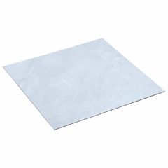 vidaXL Πλάκες Δαπέδου Λευκός 5,11 τ.μ. 55 τεμ. PVC