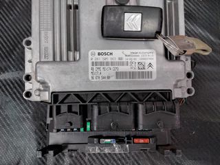 CITROEN C3 1.6 SET IMMO BOSCH 0 261 S05 963,MEV17.4,9667054480,BSIEV-X02,9664983180
