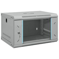 vidaXL Ντουλάπα δικτύου με αποθήκευση Γκρι 53 x 45 x 30 εκ Ατσάλι