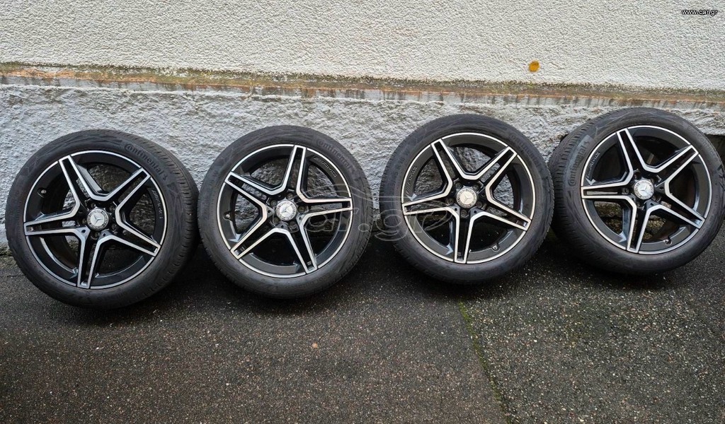 Mercedes a class w177 - cla w118 - b class w247 amg γνήσια ζαντολάστιχα 18' σχεδον καινούρια με λαστιχα 225/45/18 και οφσετ 49