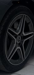 Mercedes a class w177 - cla w118 - b class w247 amg γνήσια ζαντολάστιχα 18' σχεδον καινούρια με λαστιχα 225/45/18 και οφσετ 49-thumb-3