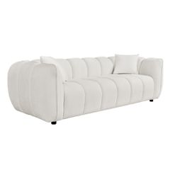 ΚΑΝΑΠΕΣ 3-ΘΕΣΙΟΣ LYKKE HM3323.02 ΕΚΡΟΥ ΥΦΑΣΜΑ 229x89x70Υεκ
