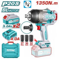 TIWLI20135 Μπουλονόκλειδο Μπαταρίας 1350Nm 20V (2x5.0Ah) - ΜΕ ΜΠΑΤΑΡΙΑ & ΦΟΡΤΙΣΤΗ - TOTAL (#TIWLI20135)