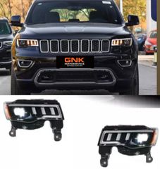 ΦΑΝΑΡΙΑ ΕΜΠΡΟΣ LED Headlight Grand Cherokee DRL Turn Signal High Beam Angel Eyes 2014-2021