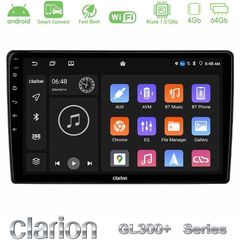 Clarion GL300+ Series 4Core Android ClarionOS 4+64GB Ford Transit 2007 – 2013 Navigation Multimedia Tablet 10"