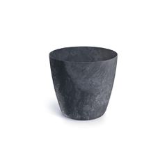 Γλάστρα - κασπώ Beton effect ανθρακί Y14,5xΦ15,8εκ.
