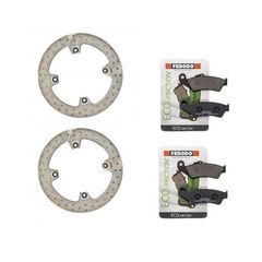 Σετ 2 Δισκόπλακες Εμπρός Και Τακάκια Για Honda XRV 750 Africa Twin 1990 - 2003