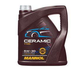Premium Κεραμικό Συνθετικό Λάδι Κινητήρα MANNOL Ceramic 7720 5W-30 5Lt (ACEA C3 / BMW LL-04 / TOYOTA)