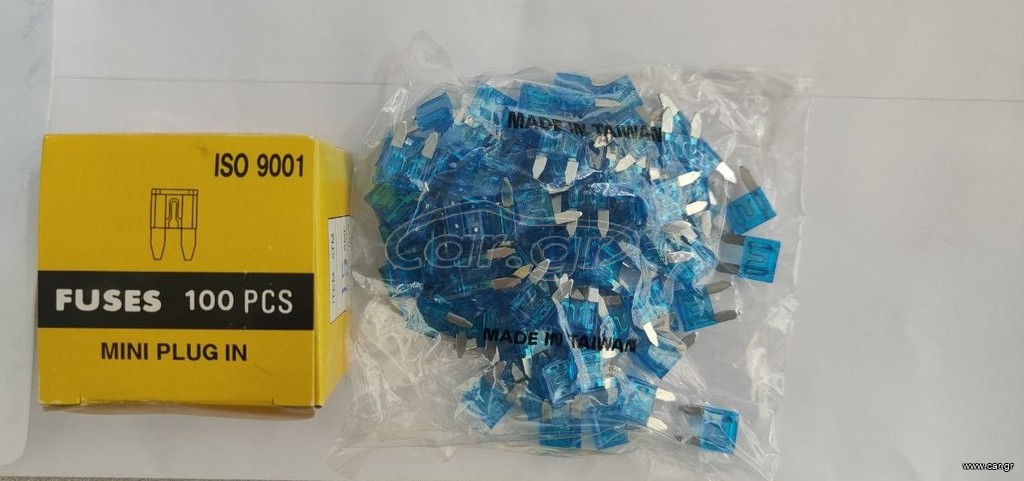 Μίνι Ασφάλειες Αυτοκινήτου ATM 5-20A | Mini Blade Fuses | Σετ 100 Τεμ