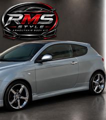 SET ΜΑΣΠΙΕΔΕΣ ALFA ROMEO 147 TYPE GTA ΠΛΑΣΤΙΚΟ ABS ΜΑΥΡΟ GLOSS RMS Style