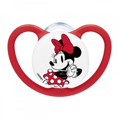 Nuk Πιπίλα Σιλικόνης Perfect Match Air Minnie Red 18-36m