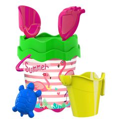 Κουβαδάκι Παραλίας Flamingo 6τμχ Martin Toys
