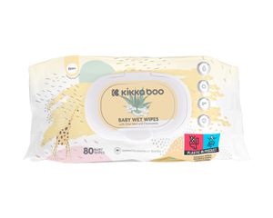 Βρεφικά υγρά μαντηλάκια Aloe Vera & Χαμομήλι 80 τεμάχια με καπάκι - Kikka Boo