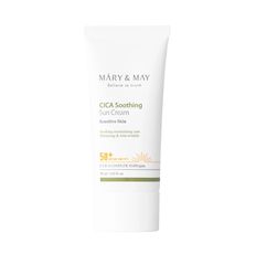Mary - Cica Soothing Sun Cream SPF50+/PA++++ - Καταπραϋντικό και Ενυδατικό Αντηλιακό Προσώπου με Σεντέλα 50ml