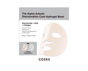 COSRX - Arbutin Discoloration Hydrogel Mask - Λευκαντική Μάσκα Προσώπου Υδρογέλης κατά των Κηλίδων και των Δυσχρωμιών με Αρβουτίνη 3τμχ