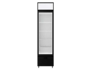 Ψυγείο Βιτρίνα SLIM Αναψυκτικών 150lt, Μαύρο Διαστάσεις 40x45x195cm.
