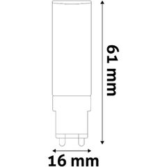 Avide LED G9 4.2W Θερμό 3000K-thumb-1