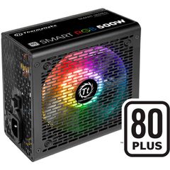 Τροφοδοτικό Υπολογιστή Thermaltake Smart RGB 500W 20+4 pin ATX Μαύρο