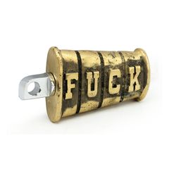 Wannabe Choppers, kicker pedal ''Fuck''. Cast brass