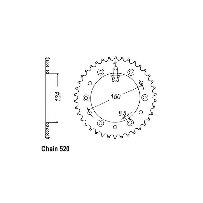 JT Rear Sprocket 460.50