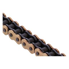 Tsubaki, 530 RQ2 X-ring chain. Gold. 110 links