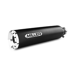 Miller, Nebraska slip-on mufflers. Euro 3. Matte black