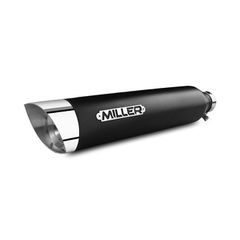 Miller, Utah II slip-on mufflers. Euro 3. Matte black