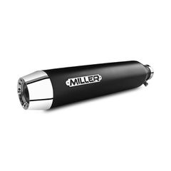 Miller, Nebraska slip-on mufflers. Euro 3. Matte black