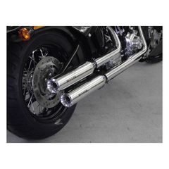 Miller, Hunter slip-on mufflers. Euro 3. Polished