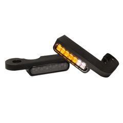 HeinzBikes, ''Stripes'' below bar turn signals. Black anodized
