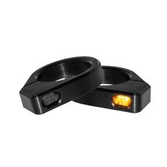 HeinzBikes, ZC-Line Micro LED fork turn signal set. Black