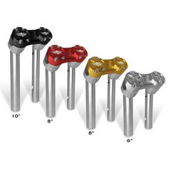 HeinzBikes, Clubstyle pullback risers 10". Silver/Black-thumb-1