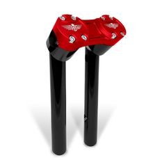 HeinzBikes, Clubstyle pullback risers 8". Black/Red