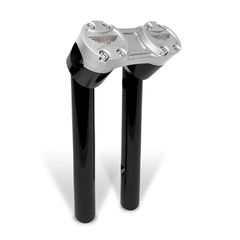 HeinzBikes, Clubstyle pullback risers 8". Black/Silver