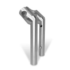 HeinzBikes, Clubstyle pullback risers 8". Silver-thumb-3