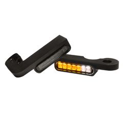 HeinzBikes, ''Stripes'' below bar turn signals. Black anodized