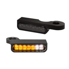 HeinzBikes, ''Stripes'' below bar turn signals. Black anodized