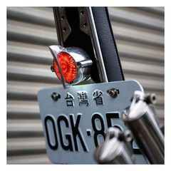 Motone, Cuda taillight. Polished, no bracket. ECE-thumb-3