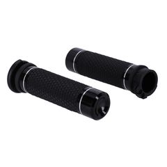 Avon Grips, K25 grips push-pull. Black anodized-thumb-1