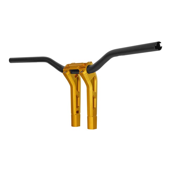 PM, 1-1/4" Phatbar & 12" riser kit. Gold Ops