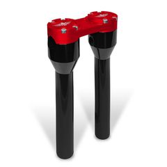 HeinzBikes, Clubstyle straight risers 12". Black/Red