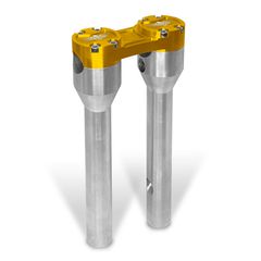 HeinzBikes, Clubstyle straight risers 8". Silver/Gold