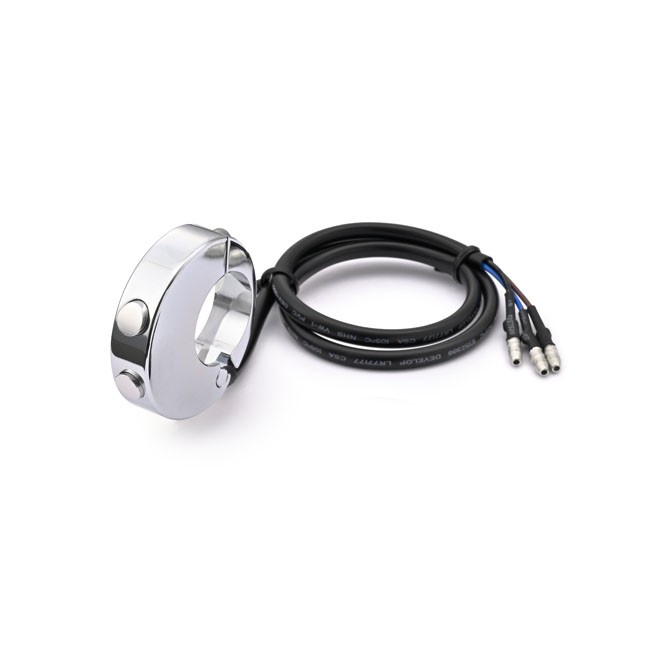 Daytona, dual button speedo handlebar switch. Chrome