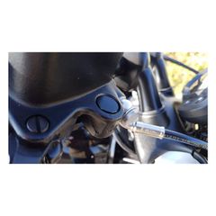 Motone, mirror delete plugs, 1" h/b. Black-thumb-2
