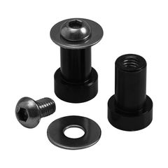 Motone, mirror delete plugs, 1" h/b. Black-thumb-3