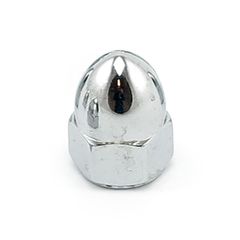 Colony, 1/4-28 acorn nuts chrome. High Crown